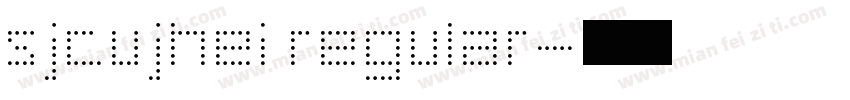 sjcujhei regular字体转换